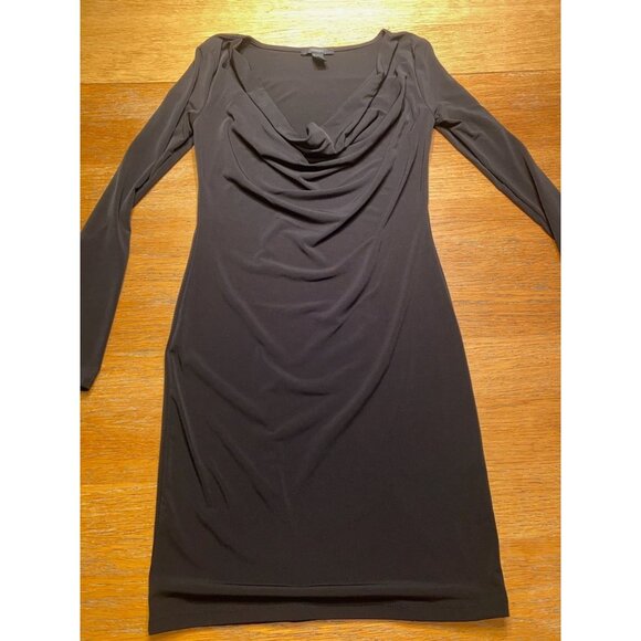 Forever 21 Droop Neck Black Dress-M - Picture 1 of 3